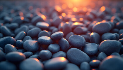 Obraz premium Abstract Pebble Patterns with Subtle Gradient Tones