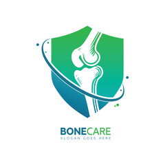 Knee Bone Logo designs concept, Bone Care logo template, Health Bone logo symbol icon