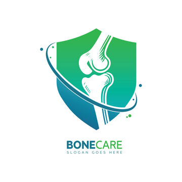 Knee Bone Logo designs concept, Bone Care logo template, Health Bone logo symbol icon