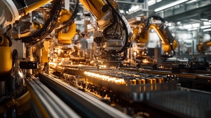 Obraz premium Investment Efficiency: Automated Battery Production Line