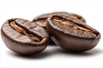 coffee beans isolated on white background