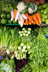Assortment Fresh Ripe Organic Vegetables Ben Thanh Market Vietnam