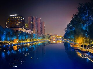 Fototapeta premium night view of the city