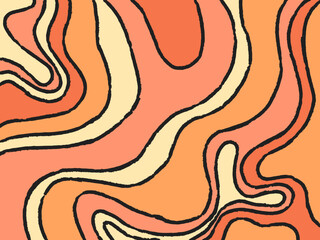 Abstract waves,, swirled brush strokes liquid background pattern vector illustration. Design for packaging, wall paper and banner.