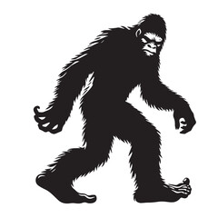 Bigfoot  vector silhouette vector