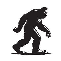 Bigfoot  vector silhouette vector