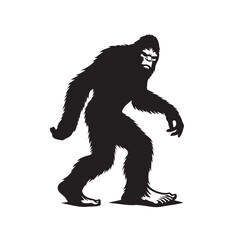 Bigfoot  vector silhouette vector