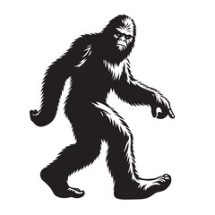 Bigfoot  vector silhouette vector