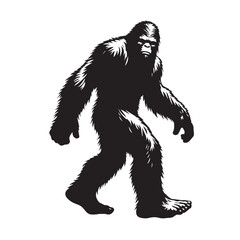 Bigfoot  vector silhouette vector