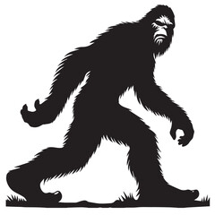 Bigfoot  vector silhouette vector