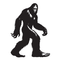 Bigfoot  vector silhouette vector