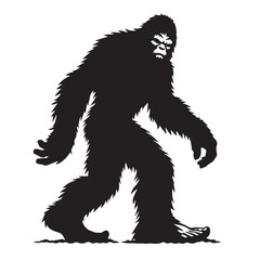 Bigfoot  vector silhouette vector