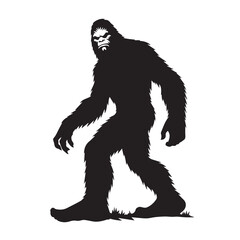 Bigfoot  vector silhouette vector