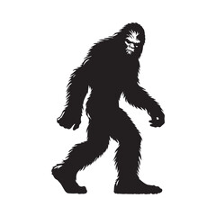 Bigfoot  vector silhouette vector