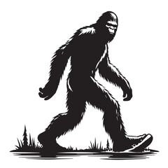 Bigfoot  vector silhouette vector