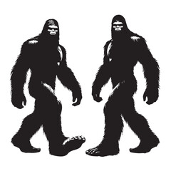 Bigfoot  vector silhouette vector