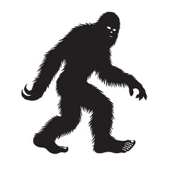 Bigfoot  vector silhouette vector