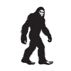 Bigfoot  vector silhouette vector