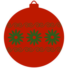 Christmas Bauble Illustrations. Set of Christmas Bauble Shapes With Geometric Designs. Christmas Ball Decoration Illustration Collection.