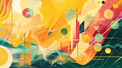 Obraz premium abstract financial education and literacy initiatives