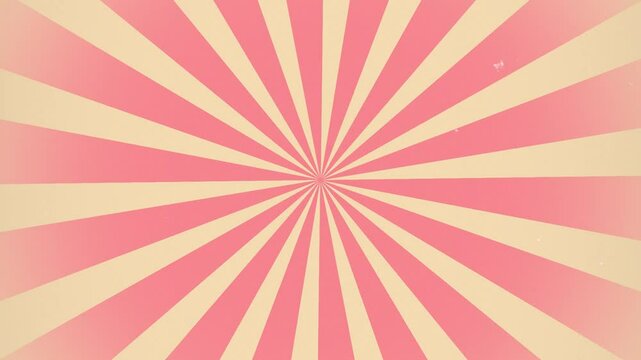 Retro sunburst background with colorful rays and vintage grunge texture
