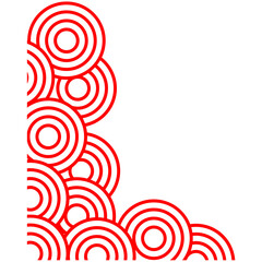 Chinese Corner Ornament. Mid autumn corner border.