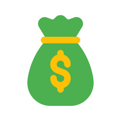 money bag flat icon