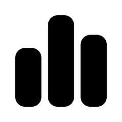 bar chart glyph icon