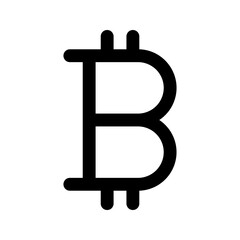 bitcoin glyph icon