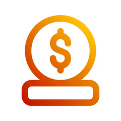 coin gradient icon