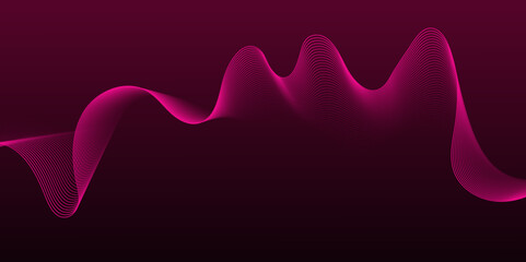 Abstract banner with a flowing waves design.