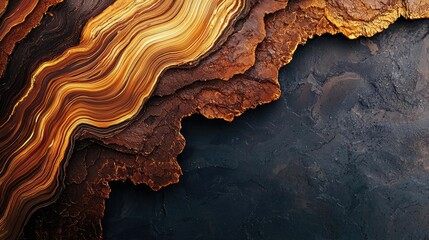 Obraz premium Grungy abstract background concept. A stunning abstract depiction of textured layers in warm tones and dark contrasts.