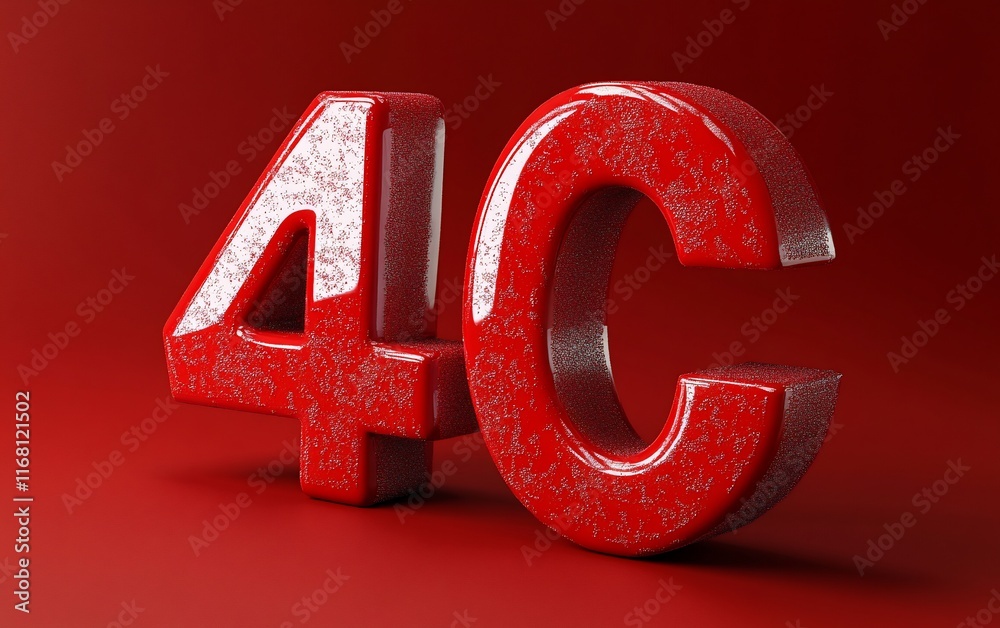 Aufkleber red textured 