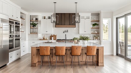 Modern kitchen design inspiration cozy home interior bright aesthetic