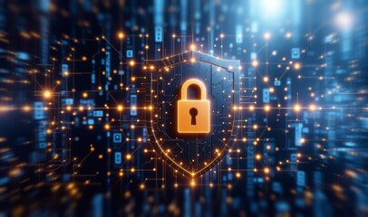 Hacker security background. Secure technology. Cyber Security. Cybersecurity, protect data. Lock icon and internet network security technology. Cyber security. Cyber shield, internet safety.
