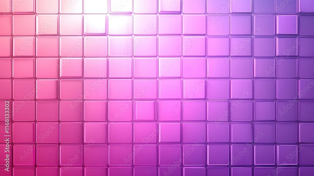 Poster abstract ai digital grid with glowing light effects and high-tech patterns on a soft modern gradient