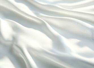 Obraz premium Elegant White Fabric Drape: Soft, Smooth, and Serene