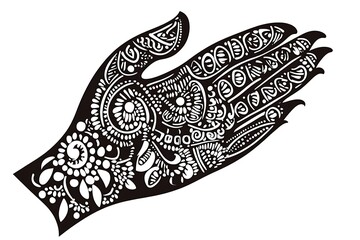 Mehandi designs, mehndi designs, henna tattoo, beautiful designs isolated on white background