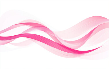 Abstract vector illustration of pink smoke on a white background, featuring smooth edges, soft glow effects, wavy lines, and elegant flowing patterns in high resolution