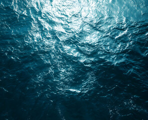 Obraz premium Ocean's Depth: A Serene Teal Tapestry of Water