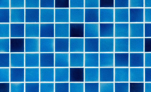 square background mosaic, texture for walls of the pool, bathroom, kitchen, tiled floor. ceramics. abstract pixels. ceramic tiles.