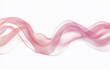 Abstract vector illustration of pink smoke on a white background, featuring smooth edges, soft glow effects, wavy lines, and elegant flowing patterns in high resolution