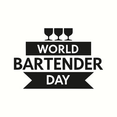 World bartender day Background Template design for Poster or Banner
