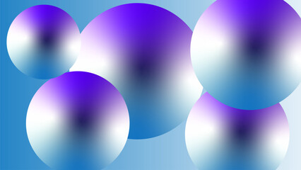 Abstract background wallpaper with purple sky blue and white glossy objects with top surface