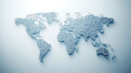 Global Network: A Polygonal World Map