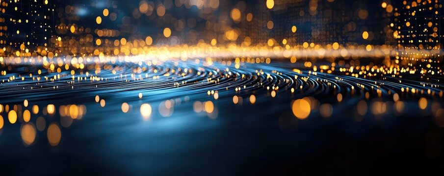 Velvet abstract background idea. A vibrant digital backdrop of shimmering lights and flowing patterns, evoking energy.