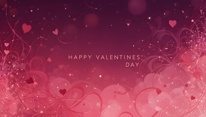 Valentine's Day Greeting Card with an Abstract Background Design.