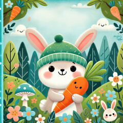 Fototapeta premium animals in the garden