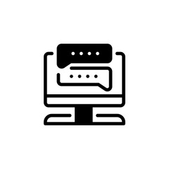 Chat Conversation Line Icon. linear style sign for mobile concept and web design. Outline vector icon.