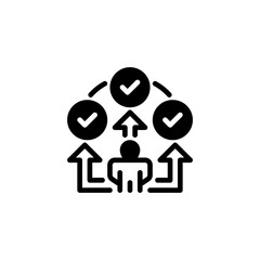 Fototapeta premium Multitasking Line Icon. linear style sign for mobile concept and web design. Outline vector icon.